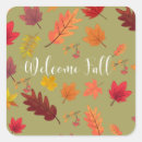 Search for autumn square stickers Red