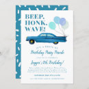 Search for drive by birthday invitations Blue
