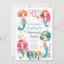 Search for mermaid editable invitations Cute