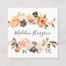 Search for autumn business cards Watercolor floral