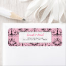 Search for chandelier return address labels Pink