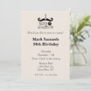 Search for mustache birthday invitations Hipster