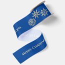 Search for navy blue christmas ribbon Snowflakes