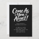 Search for come as you are party invitations For her