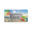 Search for tropical beach return address labels Stylish