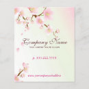 Search for pink blossoms flyers White