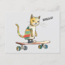 Search for skateboard postcards Kitten
