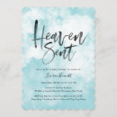 Search for heaven sent invitations Blue