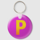 Search for letter p key rings Alphabet