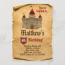 Search for mediaeval castle invitations Knight