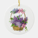 Search for lilac flower christmas tree decorations Vintage