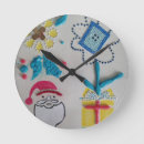 Search for santa claus clocks Red