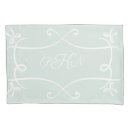 Search for monogram bedding pillowcases Wreath