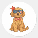 Search for round dog stickers Wolf