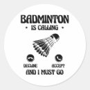 Search for hand fans stickers Favourite hobby badminton