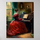 Search for playing piano art Woman