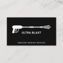 Search for pressure cleaning business cards Black