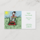 Search for funny lawn business cards Mowing
