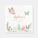 Search for butterfly napkins Girl