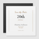 Search for 70th birthday save the dates Seventy