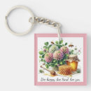 Search for bee happy key rings Flower