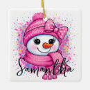 Search for snowman family christmas tree decorations Girl