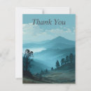 Search for the blue mountains thank you cards Nature