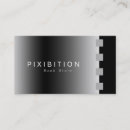 Search for chrome business cards Black