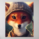 Search for adorable fox posters Ai generated