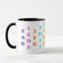 Search for alphabet letter z mugs A to z