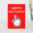 Search for computer geek birthday cards Nerd