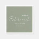 Search for happy retirement napkins Celebration