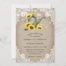Search for burlap and sunflower wedding invitations Vintage