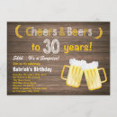 Search for rustic 30th birthday invitations Cheers to 30 years