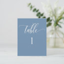 Search for dusty blue table cards Simple