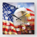 Search for american eagle clocks Stars and stripes