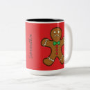 Search for gingerbread man coffee mugs Red