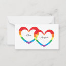 Search for heart shaped note cards Rainbow
