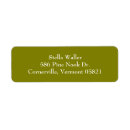 Search for olive green return address labels White