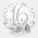 Search for sweet 16th stickers Silver
