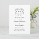 Search for decorated initials invitations Black and white