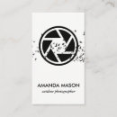 Search for lense business cards Photographer