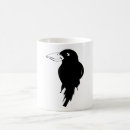 Search for bird silhouette mugs Raven
