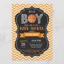 Search for orange basketball invitations Chalkboard