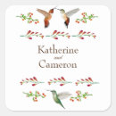 Search for hummingbirds wedding stickers Thank you