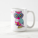Search for pink owl mugs Girly