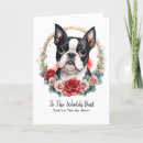 Search for boston terrier mothers day cards Dog mum