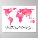 Search for watercolor world map posters Modern
