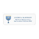 Search for menorah return address labels Simple
