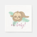 Search for sloth napkins Sloth birthday party
